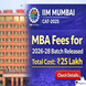 IIM Mumbai MBA Fee Structure 2026 Released @iimmumbai.ac.in; Check Now